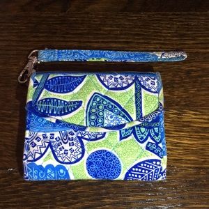 Blue and green wallet
